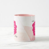 夫の妻のおもしろいな引用文のマグ マグカップ (中央)