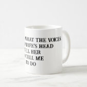 夫の妻のジョーク・マグカップ コーヒーマグカップ (正面右)