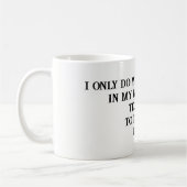 夫の妻のジョーク・マグカップ コーヒーマグカップ (左)