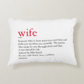 夫の妻の結婚定義/記念日 アクセントクッション (正面)