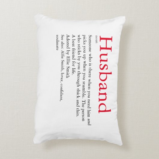 夫の妻の結婚定義/記念日 アクセントクッション (裏面(縦))