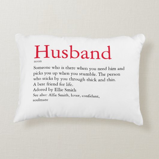 夫の妻の結婚定義/記念日 アクセントクッション (裏面)