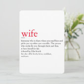 夫の妻の結婚定義/記念日 招待状 (スタンド正面)