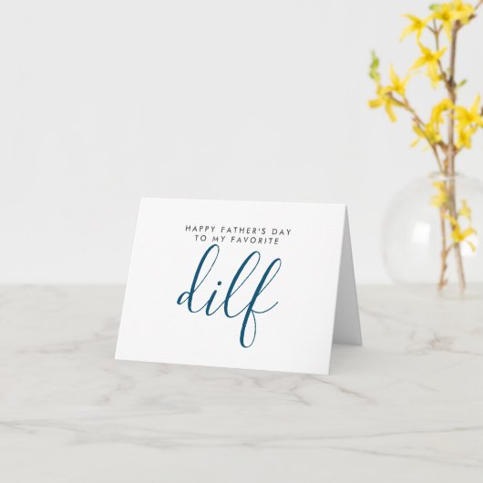 夫の妻カードからの父の日贈りおもしろい物 カード (黄色い花)