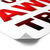 夫の妻素晴らしポスターおもしろい ポスター (角)