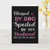 夫の妻賛美がキリスト教に甘んじた神によって カード (黄色い花)