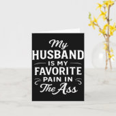 夫の嫌なところが私の最も好きなところ 面白い名言 カード (黄色い花)