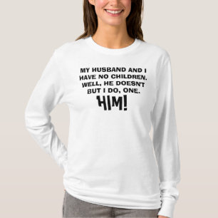 夫の子どものジョークのシャツ Tシャツ