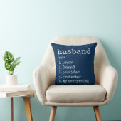 夫の定義のアニバーサリーギフトピロー クッション (Chair)