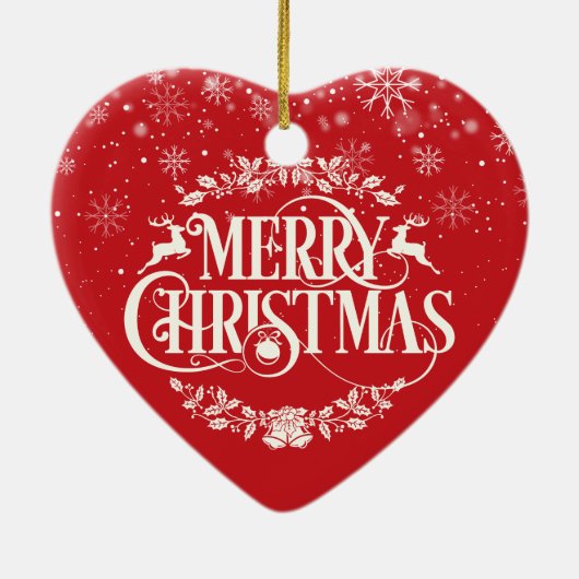 夫の定義クリスマス休暇 セラミックオーナメント (裏面)