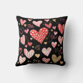 夫の定義スクリプト 赤い愛のハート クッション (裏面)