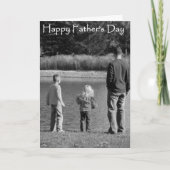夫の幸せな父の日 カード (正面)