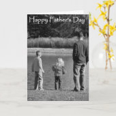 夫の幸せな父の日 カード (黄色い花)