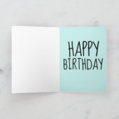 夫の従順な誕生日カードから カード (内部)