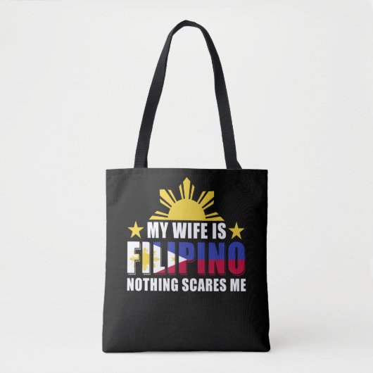 夫の恋人フィ誇りを持ったリピンの妻フィリピン トートバッグ (正面)