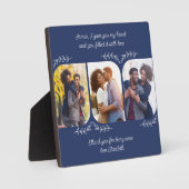 夫の愛する言葉3 Vertical Photo Collage フォトプラーク (正面)