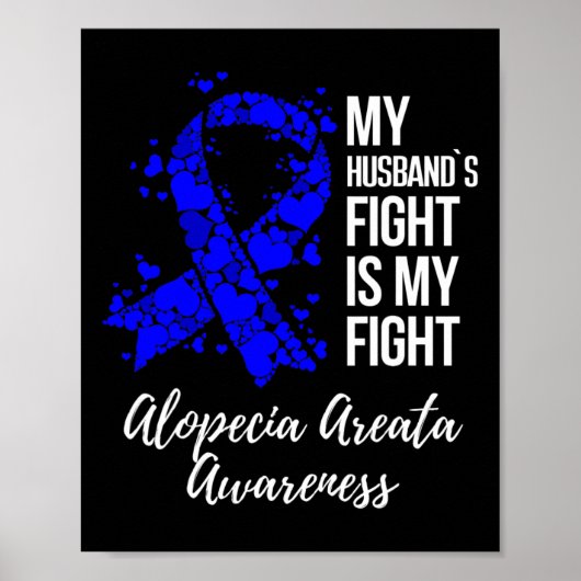 夫の戦いは私の戦いAlopecia Areata Awaren ポスター (正面)