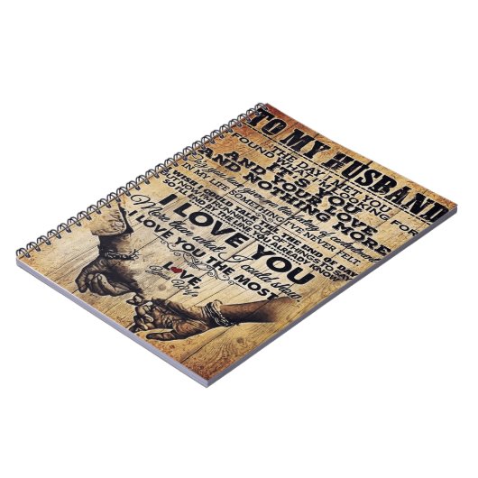 夫の手紙の妻 |夫の素敵な贈り物 ノートブック (左側)