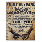 夫の手紙の妻 |夫の素敵な贈り物 ノートブック (正面)