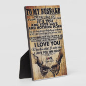 夫の手紙の妻 |夫の素敵な贈り物 フォトプラーク (側面)