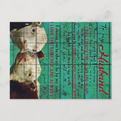 夫の手紙の贈り物 彼への手紙| | ポストカード (正面)