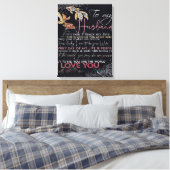 夫の手紙へ |最高の父の日 | キャンバスプリント (インサイチュ (寝室))