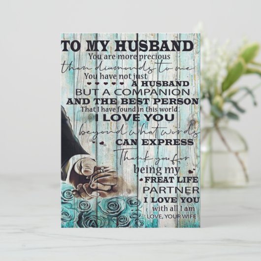 夫の手紙へ |素敵な夫への贈り物 シーズンカード (スタンド正面)