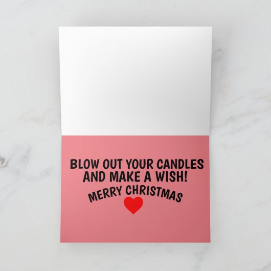 夫の手錠用の絹のようなクリスマスカード カード (内部)