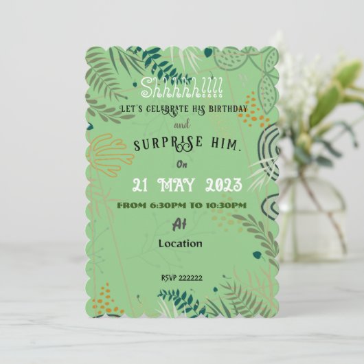 夫の招待状 招待状 (スタンド正面)