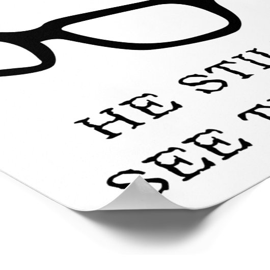 夫の新しい眼鏡のポスおもしろいター ポスター (角)