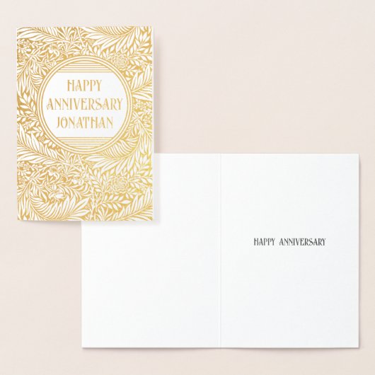 夫の植物金箔記念カード 箔カード (ディスプレー)