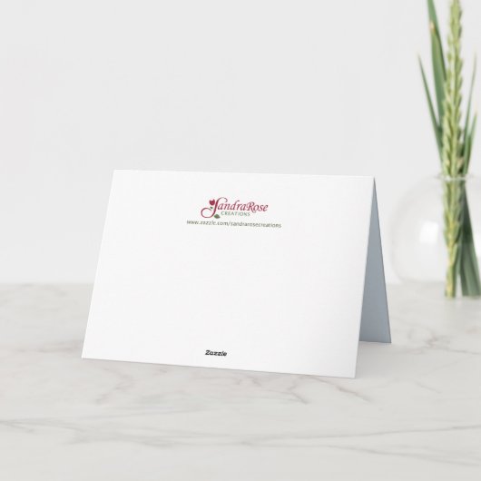 夫の死後の未亡人の結婚記念日 カード (裏面)