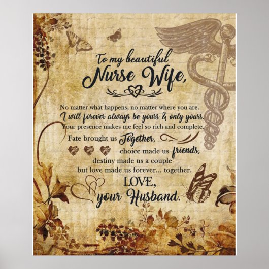 夫の毛布から私の美しいナース妻へ ポスター (正面)