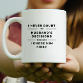 夫の熱い妻への贈り物を疑わない コーヒーマグカップ