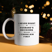 夫の熱い妻への贈り物を疑わない コーヒーマグカップ