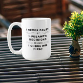 夫の熱い妻への贈り物を疑わない コーヒーマグカップ