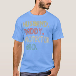 夫の父の保護者英雄父の日の贈り物 Tシャツ