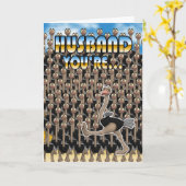 夫の父の日のカード – あなたは100万人に1人 カード (黄色い花)