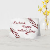 夫の父の日の大きくグランジな野球、スポーツ カード (黄色い花)