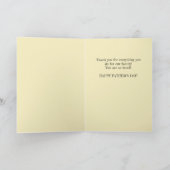 夫の父の日ブルーのインスピレーション カード (内部)