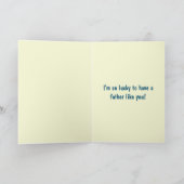 夫の父の日 グリッター フォト カード (内部)