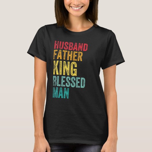 夫の父の王賛美男の父の日H Tシャツ (正面)