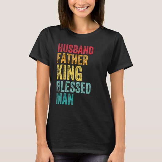 夫の父の王賛美男の父の日H Tシャツ (正面)