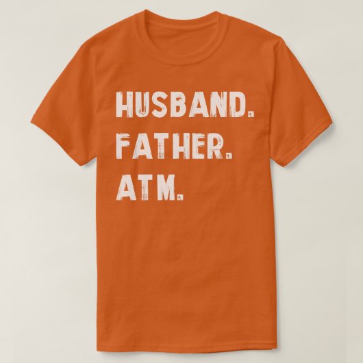 夫の父のAtm Tシャツ (デザイン正面)