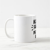 夫の父プロテクターおもしろいヒーロー父の日 コーヒーマグカップ (左)