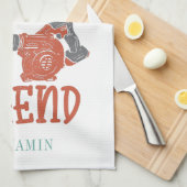 夫の父リーフブロワ凡例ノベルティ キッチンタオル (四つ折り)