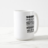 夫の獣に気を付けユーモアのある- コーヒーマグカップ (正面右)