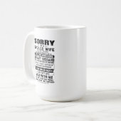 夫の獣に気を付けユーモアのある- コーヒーマグカップ (正面左)