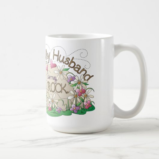 夫の白クラシックいマグカップ コーヒーマグカップ (右)