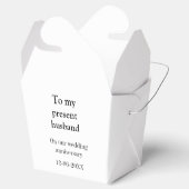 夫の結婚記念日に名前を付ける フェイバーボックス (オープン)